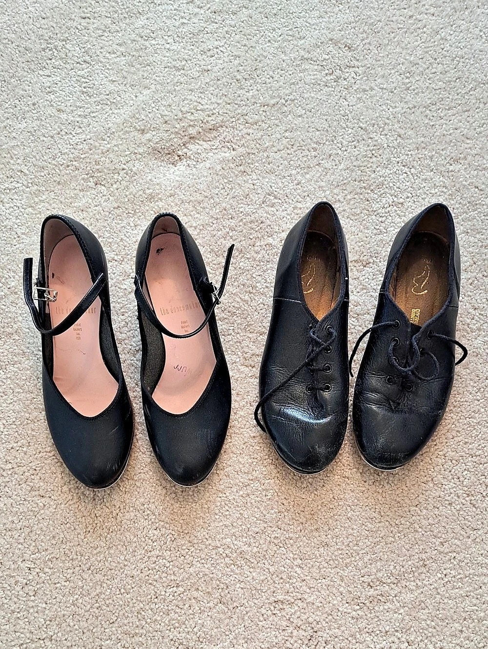 Black Leather Tap Shoes